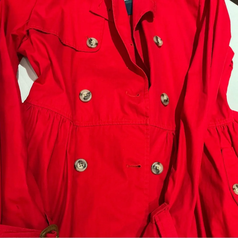 Ralph Lauren Red Trench Coat